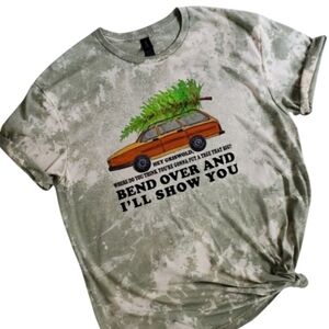 Griswolds Christmas Bleached Sublimation Tshirt